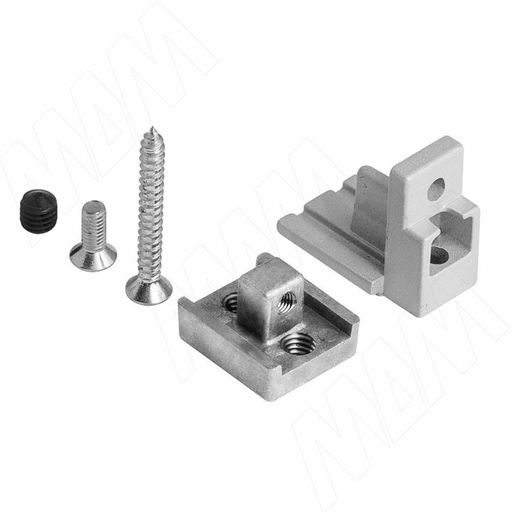 KALI коннектор для крепления профиля Т с профилями В и D, серебро