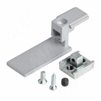 KALI коннектор для крепления профиля Т с профилями В с заглушкой, серебро