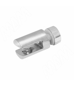 Полкодержатель для стекла 5-6 мм односторонний, хром