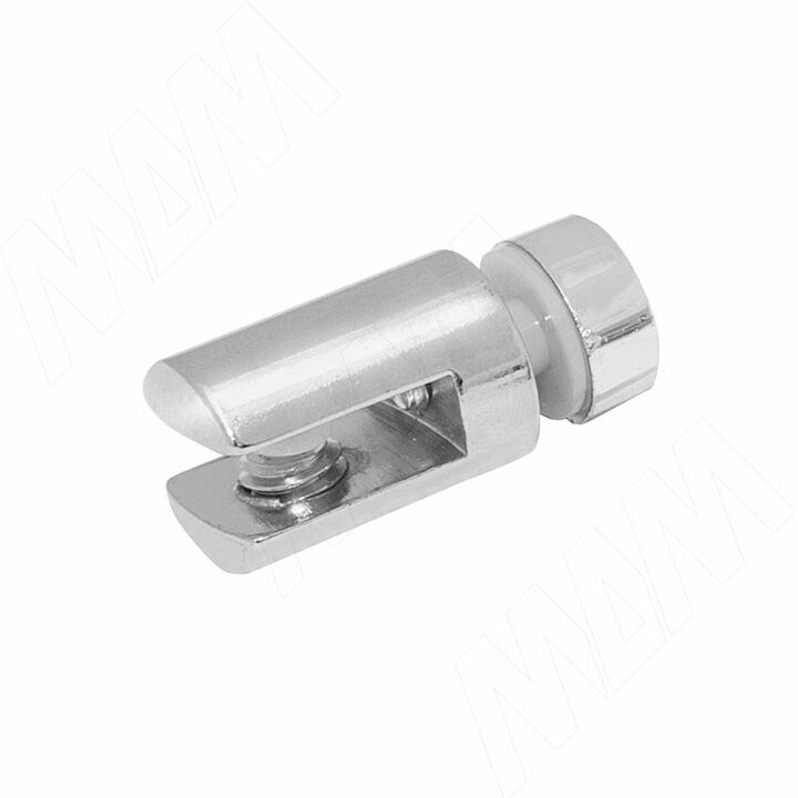 Полкодержатель для стекла 5-6 мм односторонний, хром