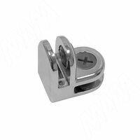 Соединитель для 2-х стекол 5 мм, хром, 1 шт