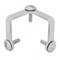 Соединитель для стекла тройной, комплект, хром