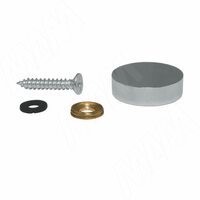 Крепление зеркала 4-5 мм к стене, D22, хром, 4шт.