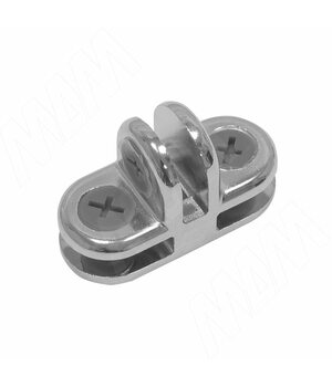 Соединитель для 3-х стекол 5 мм, хром, 1 шт