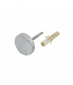 Крепление зеркала 4-5 мм. к стене, D24, хром