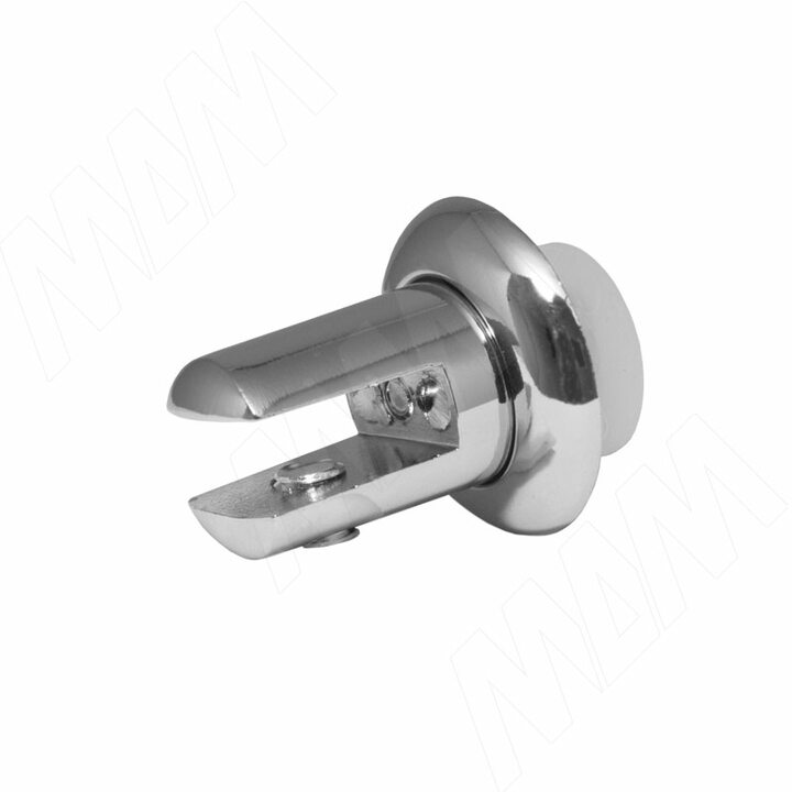 Крепление полки к зеркалу 5-6 мм, хром