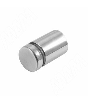 Крепление зеркала/стекла к стене с выносом 25 мм, D19, хром