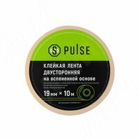 Клейкая лента двусторонняя на вспененной основе (ПЭ), Ш=19 мм, Д=10 м
