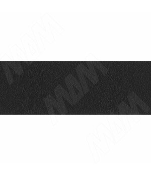 Кромка ПВХ Черный с тиснением шагрень
