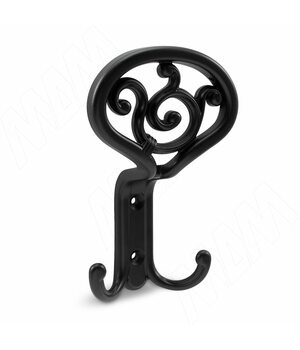 ROME Крючок трехрожковый черный матовый