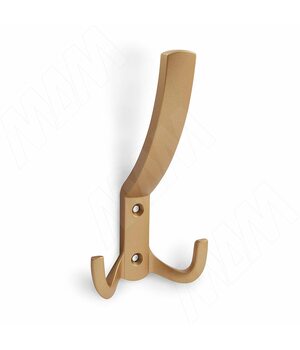 Крючок трехрожковый золото матовое