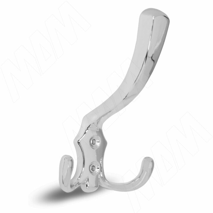 Крючок трехрожковый хром