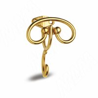 Крючок двухрожковый бронза состаренная