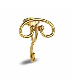 Крючок двухрожковый бронза состаренная