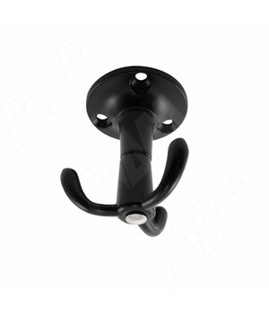 Крючок трехрожковый черный матовый