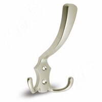 Крючок трехрожковый никель матовый