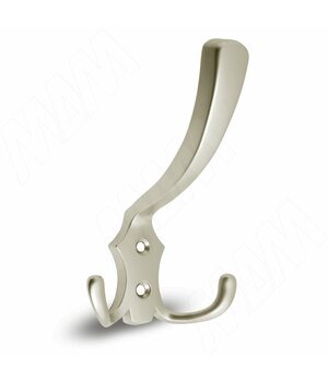 Крючок трехрожковый никель матовый