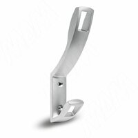 QUADRA Крючок двухрожковый хром матовый