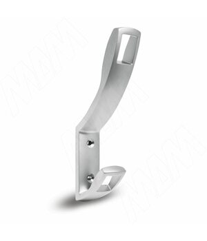 QUADRA Крючок двухрожковый хром матовый