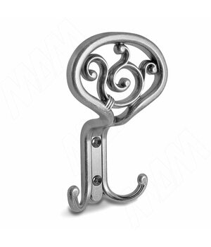 ROME Крючок трехрожковый серебро состаренное