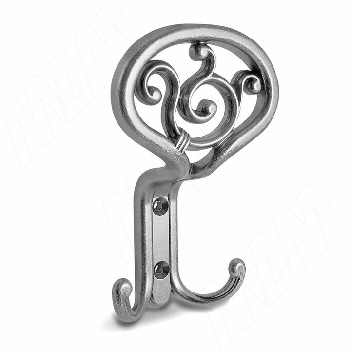 ROME Крючок трехрожковый серебро состаренное