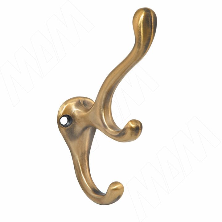 Крючок трехрожковый бронза состаренная