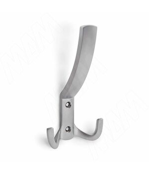 Крючок трехрожковый хром матовый