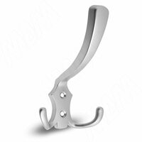 Крючок трехрожковый хром матовый