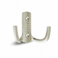 ARGUS Крючок двухрожковый никель матовый