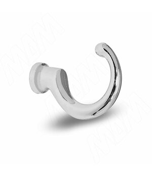 Крючок однорожковый хром