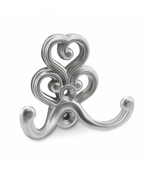 ROME Крючок двухрожковый серебро Ноттингем