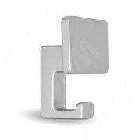 Крючок двухрожковый хром матовый