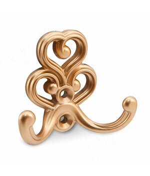 ROME Крючок двухрожковый золото матовое Милан