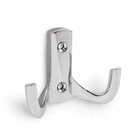 Крючок двухрожковый хром