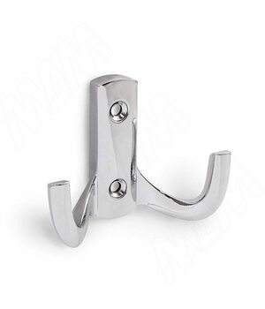 Крючок двухрожковый хром