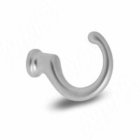 Крючок однорожковый хром матовый