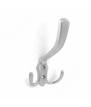 Крючок трехрожковый хром матовый