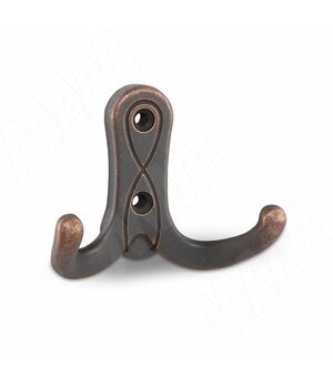 SERPENTE Крючок двухрожковый медь состаренная