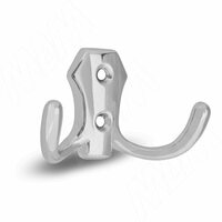 Крючок двухрожковый хром