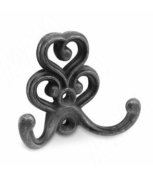 ROME Крючок двухрожковый железо черное