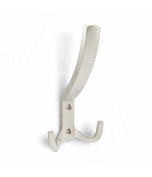 Крючок трехрожковый никель матовый