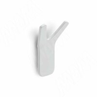 SEA Крючок двухрожковый белый матовый