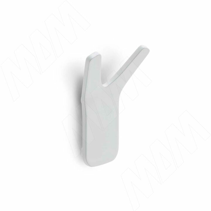 SEA Крючок двухрожковый белый матовый