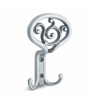 ROME Крючок трехрожковый белый/серебро винтаж