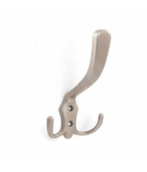 Крючок трехрожковый никель матовый