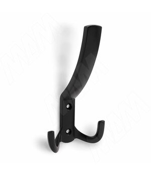 Крючок трехрожковый черный матовый