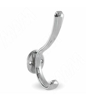 ZAMPA Крючок двухрожковый хром