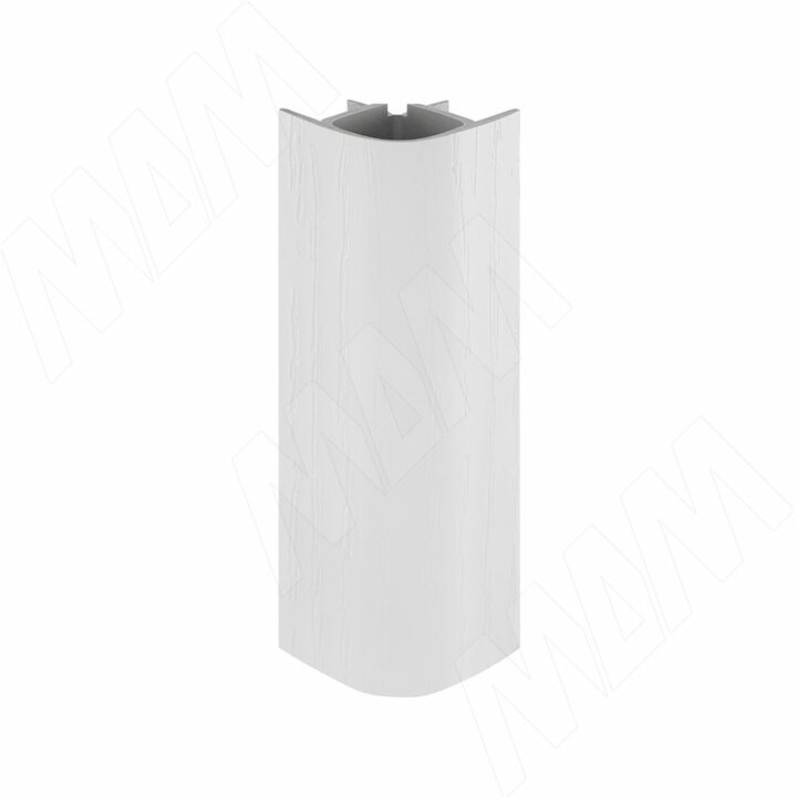 Уголок 90 градусов (длина 4000 мм), белое дерево