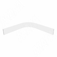 Радиусный элемент цоколя внутренний (высота 100), белый глянец