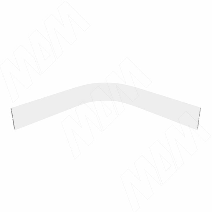 Радиусный элемент цоколя внутренний (высота 100), белый глянец